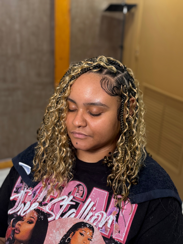 Medium Boho Knotless Bob at Hair By Ty in Springfield, MA