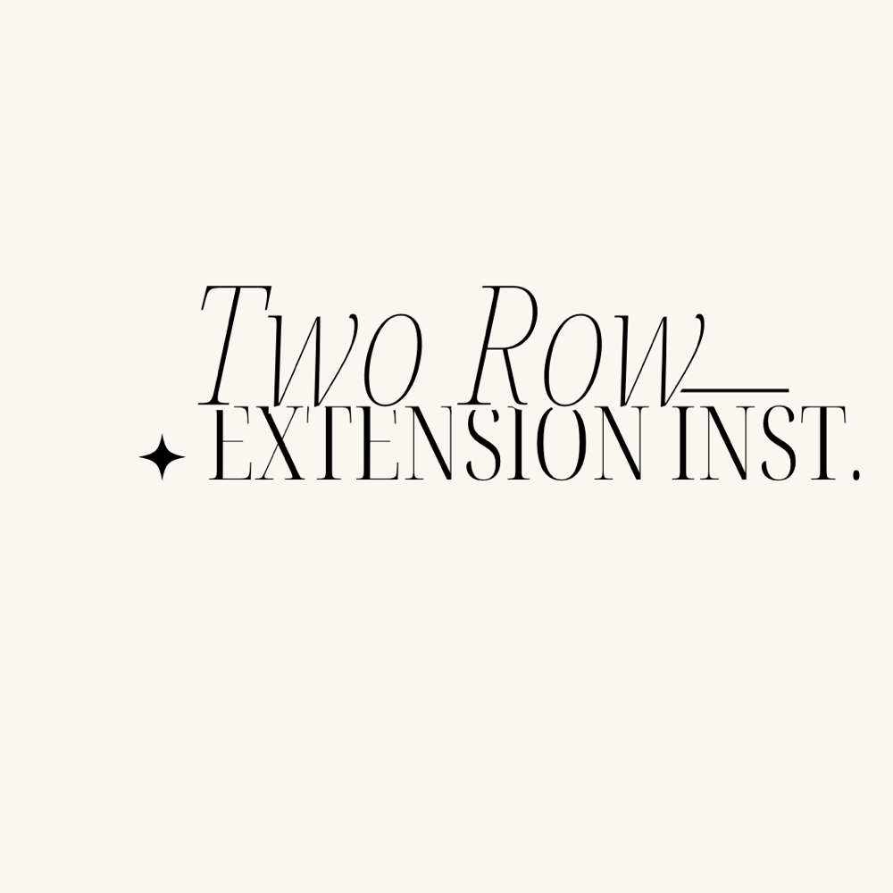 Two Row Extension Install