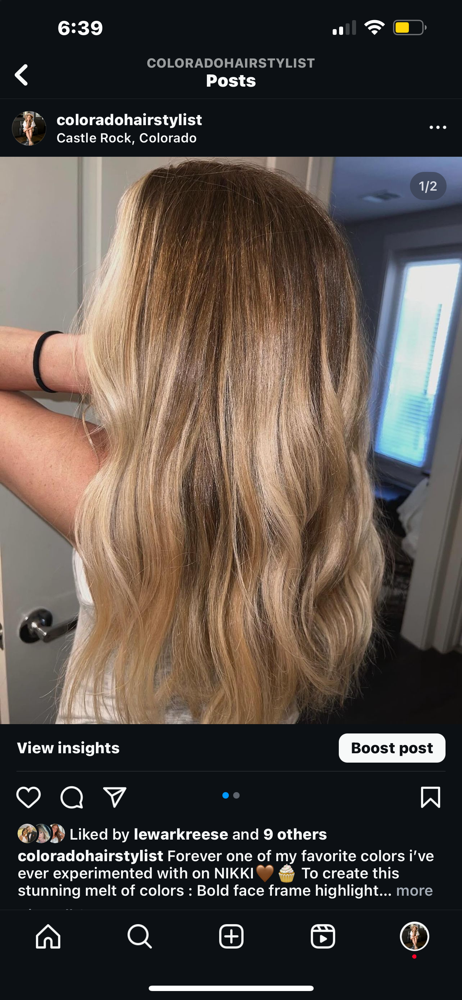 Base color + highlights