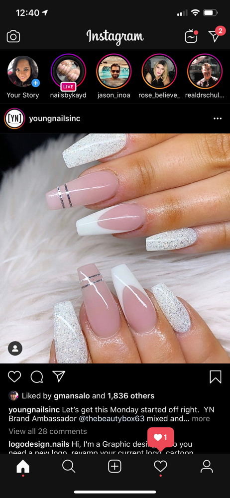 French Manicure at N&J Elite Esenciales in Waterbury, CT
