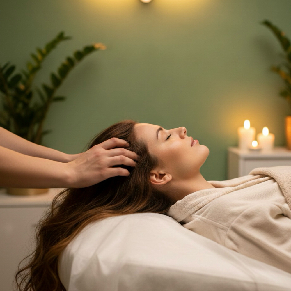 45   Min Scalp Massage And Hairplay at Shimmer Esthetics and Wellness LLC in Woodhaven, MI