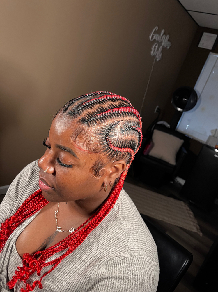 Designed Stitched Braids at dolledbyyalaa in Youngstown, OH