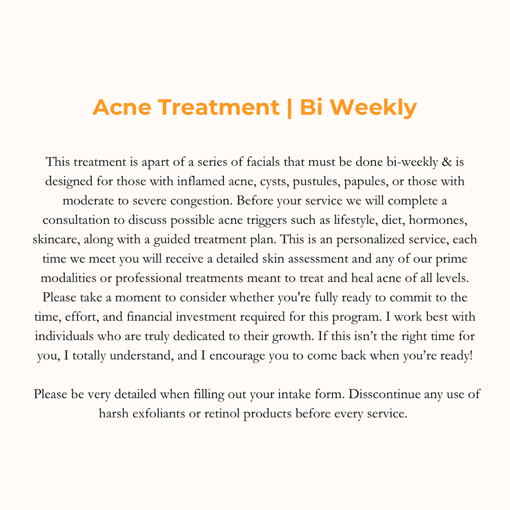 Acne Treatment | Bi Weekly