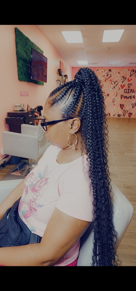 Boho Ponytail at LG Stylez LLC in Fraser, MI