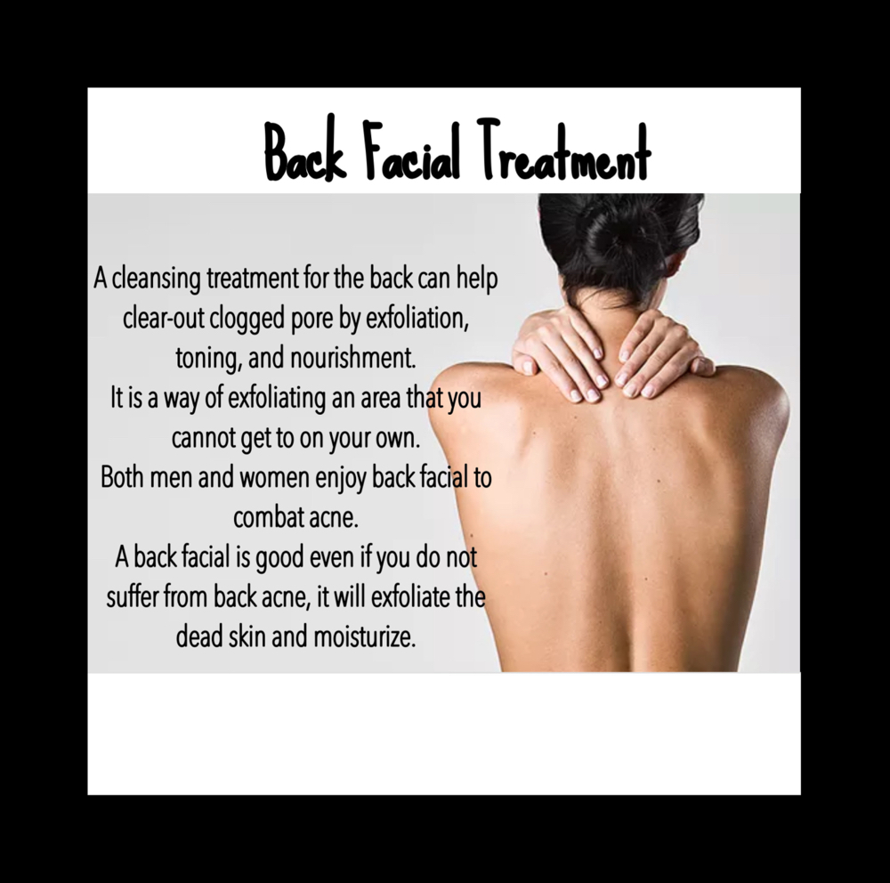 Relaxing Back Facial With Hand Dip