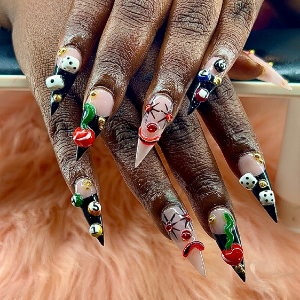 Custom Nail Art 💎 at Crown'dNails in Palm Bay, FL