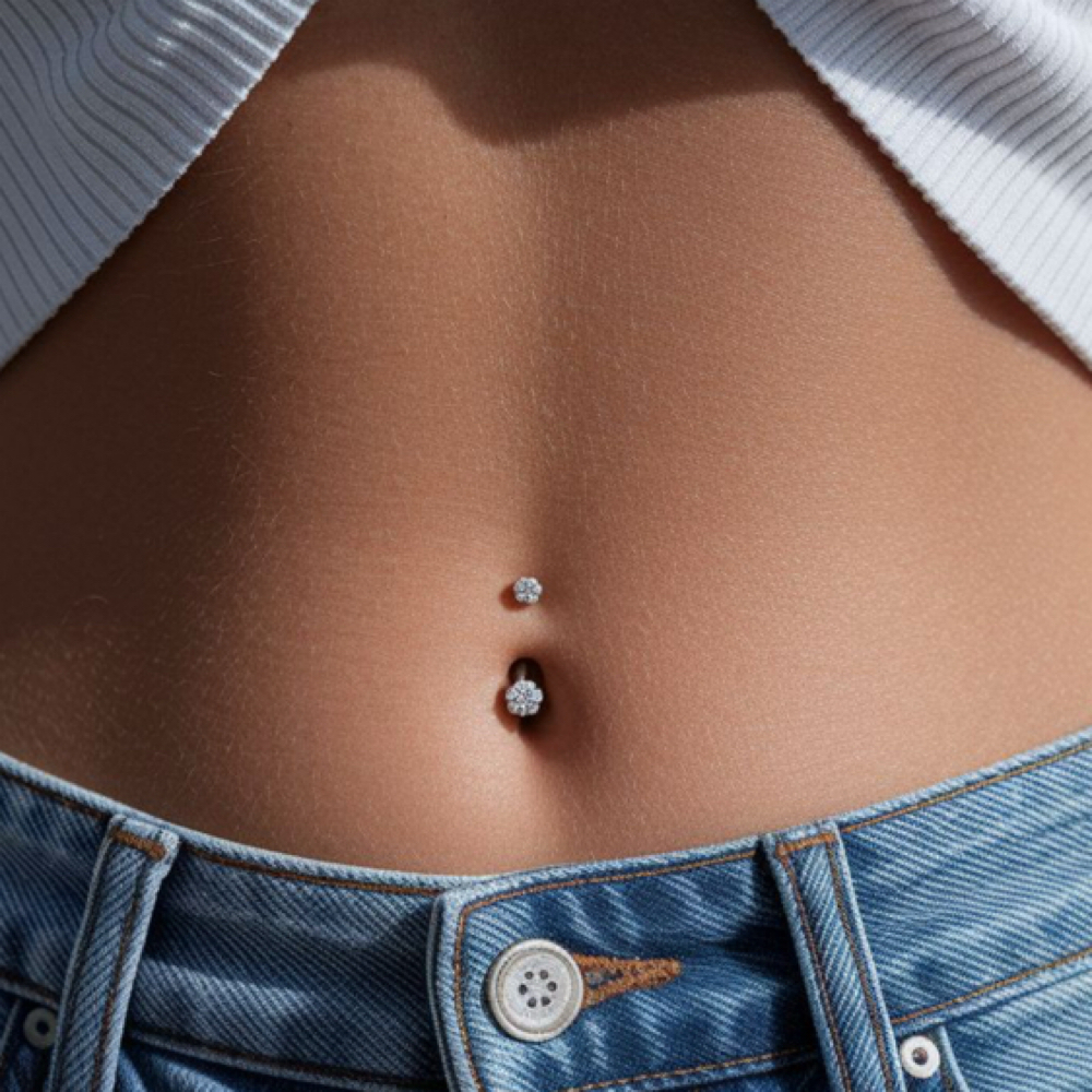 Belly Button Piercing at Nebu Piercings & Tiny Tattoo Studio in Pacifica, CA
