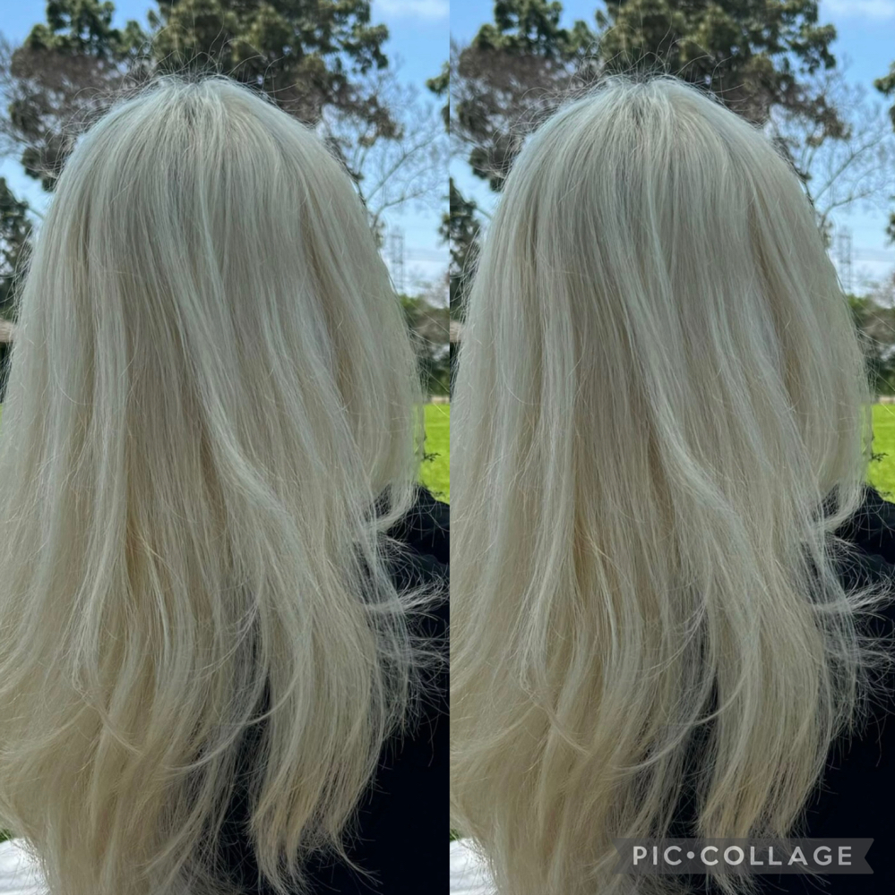 SOLID BLONDE at Hairbymarilyn in Lakewood, CA