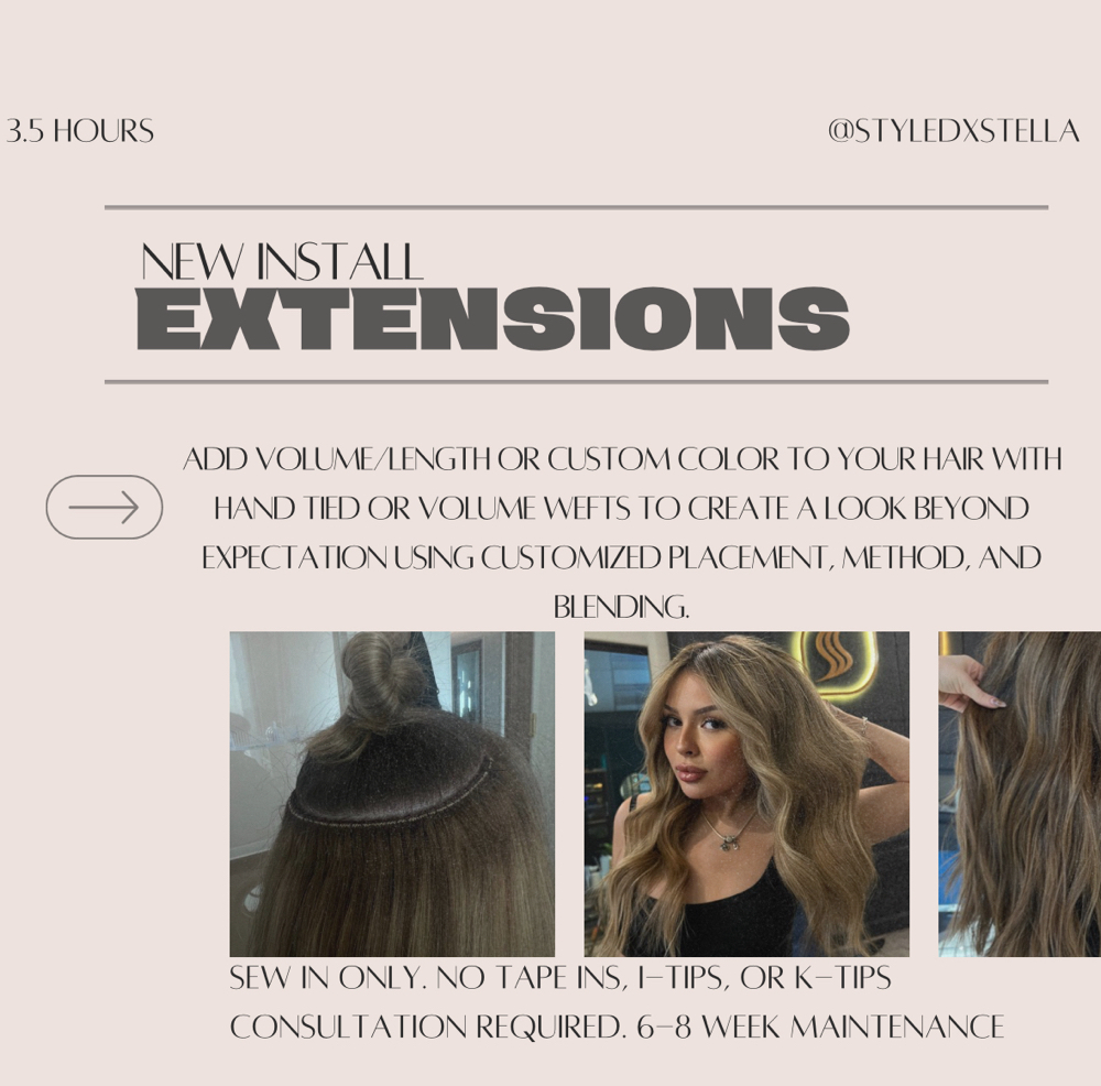 EXTENSIONS- NEW INSTALL