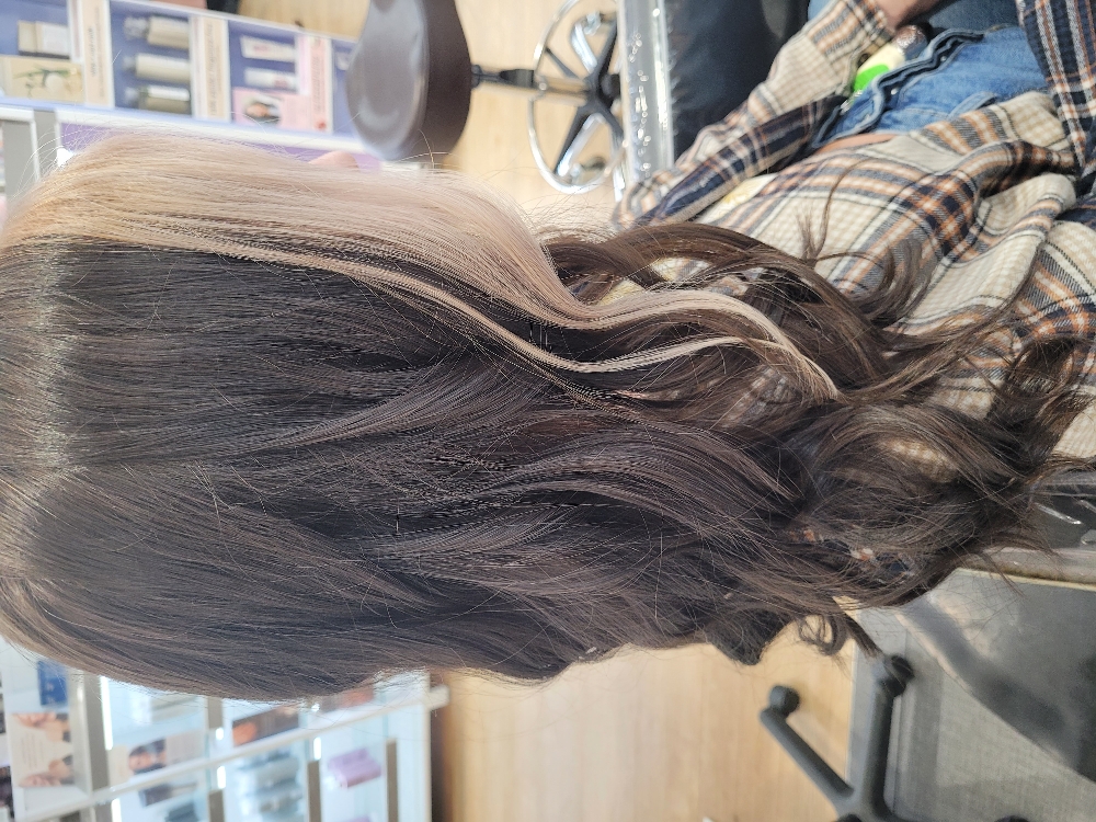 Accent Highlight/Block Color at The hair spa in Solid Ground studio in Broken Arrow, OK