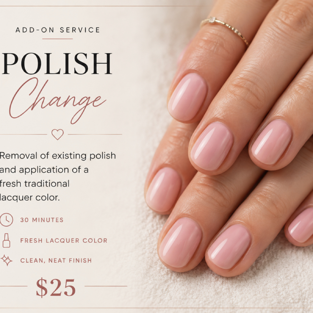 Classic Polish Change at Studio 811 Nail Studio in Ellensburg, WA