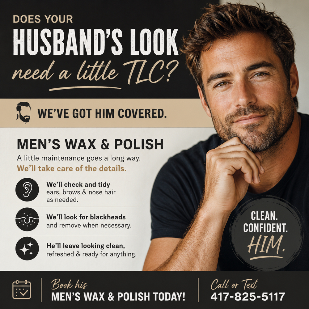 Men’s Wax And Polish at Plush Spa in Joplin, MO