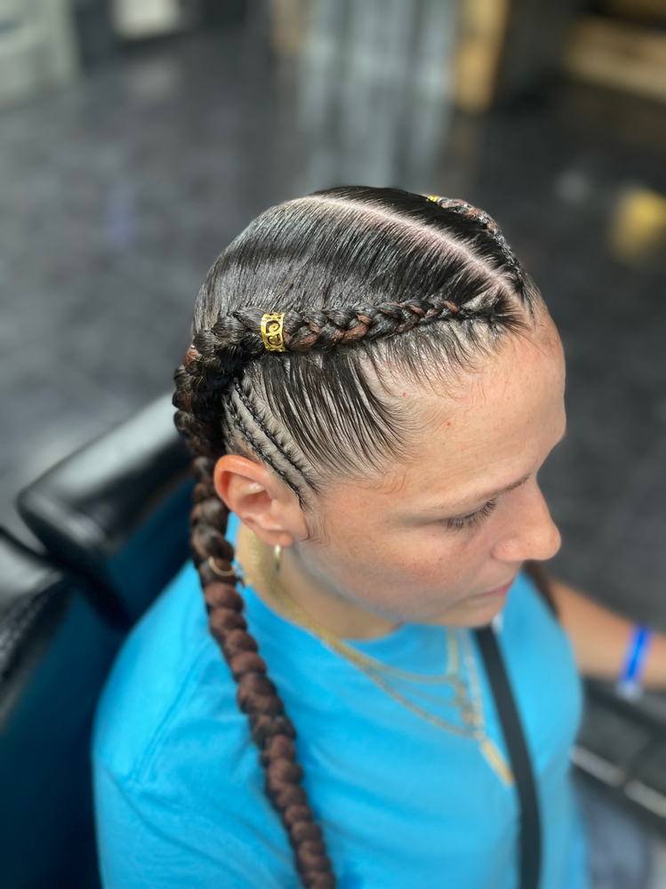 2 Feed-In Braids