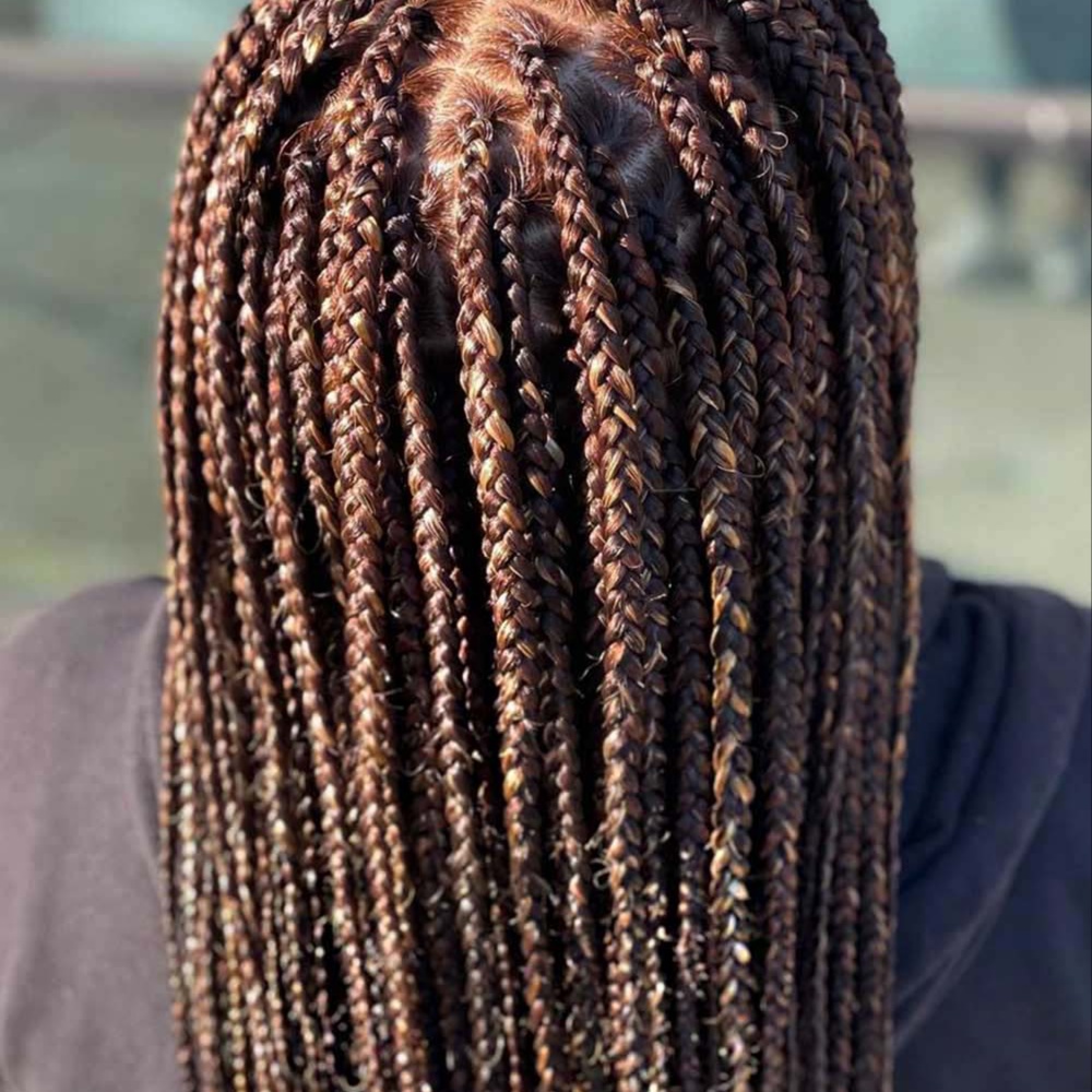 medium box braids at Melissabraid in Chicago, IL