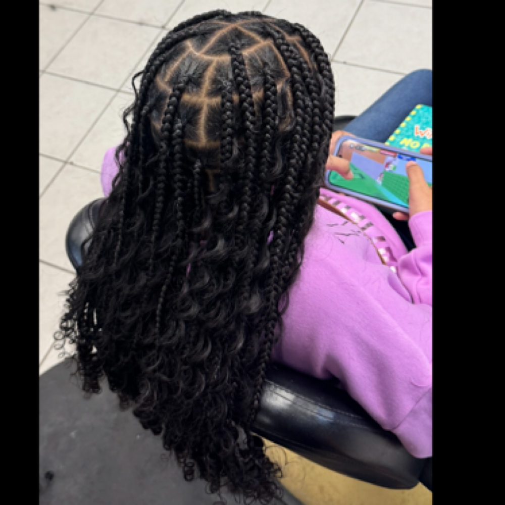 Medium Knotless Kids at B. Braided in Southfield, MI