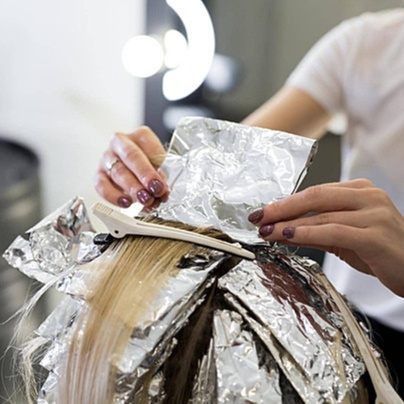 Partial Foil with Retouch at Rare Hair Studios LLC in Brookfield, WI