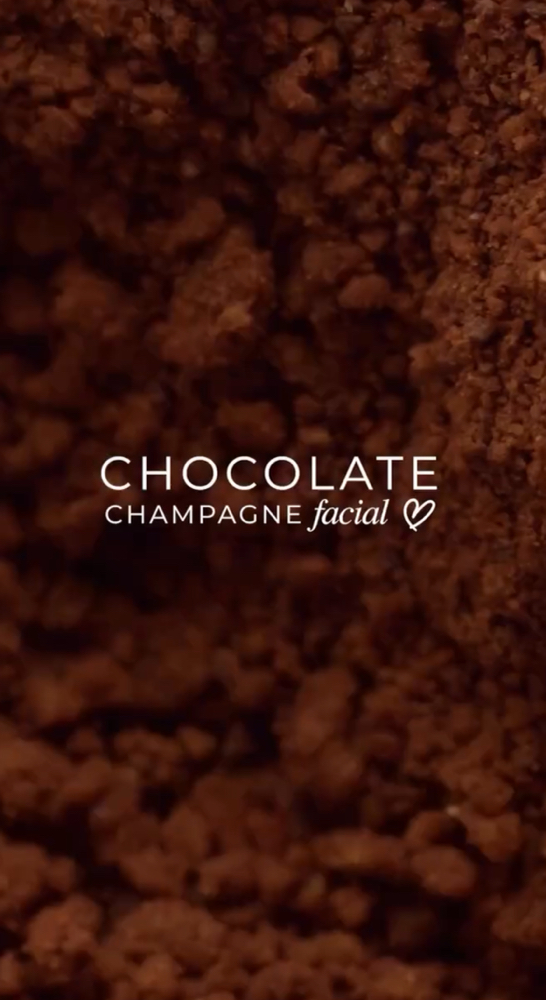 Chocolate Champagne Facial 🍫🥂