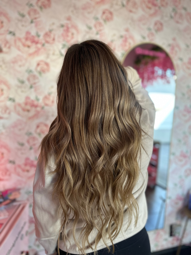 Handtied Hair Extention Install