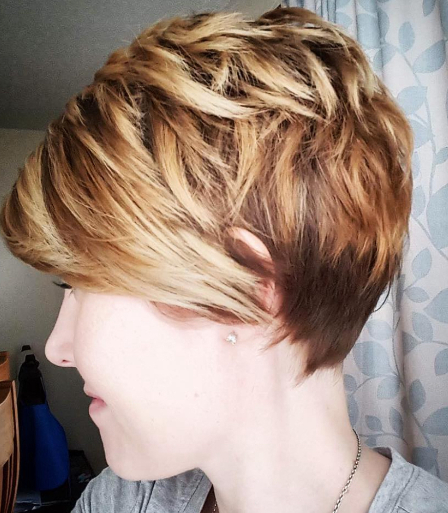Womans Short Haircut