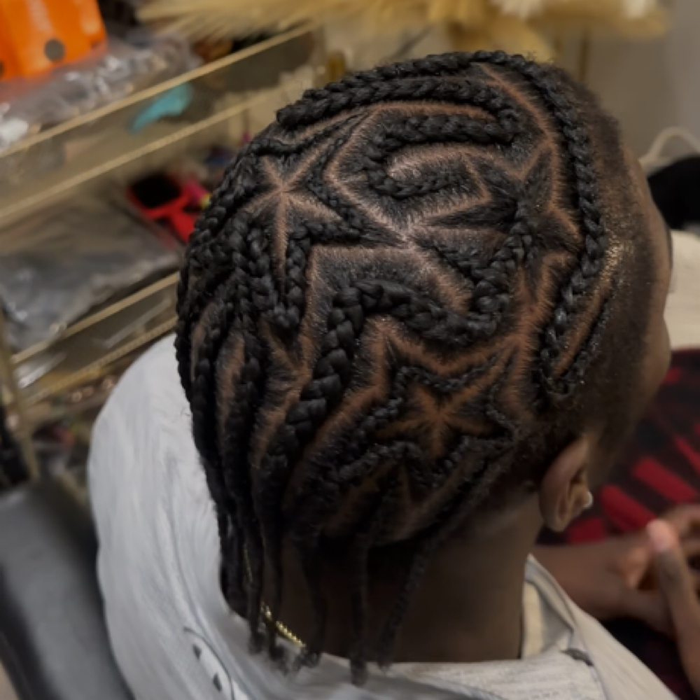 Custom/Freestyle Cornrows at Hair By NaKya in Owings Mills, MD