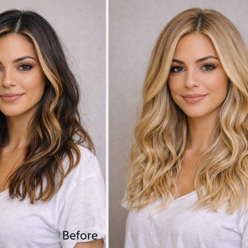 All-Over Color – Lightening Service at True Image  Salon in Roseville, CA