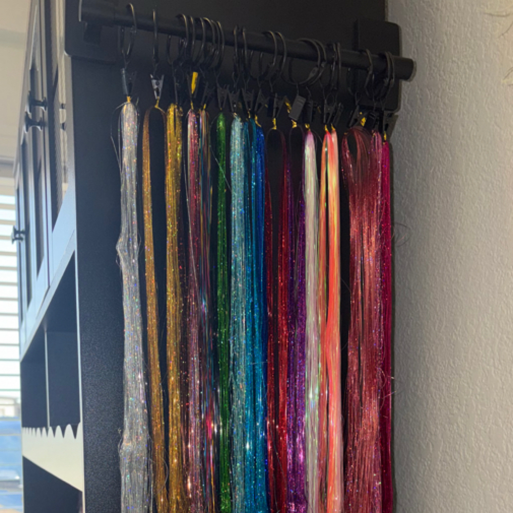 Single Tinsel Bead at Morgan Michelle Hair in Ennis, TX