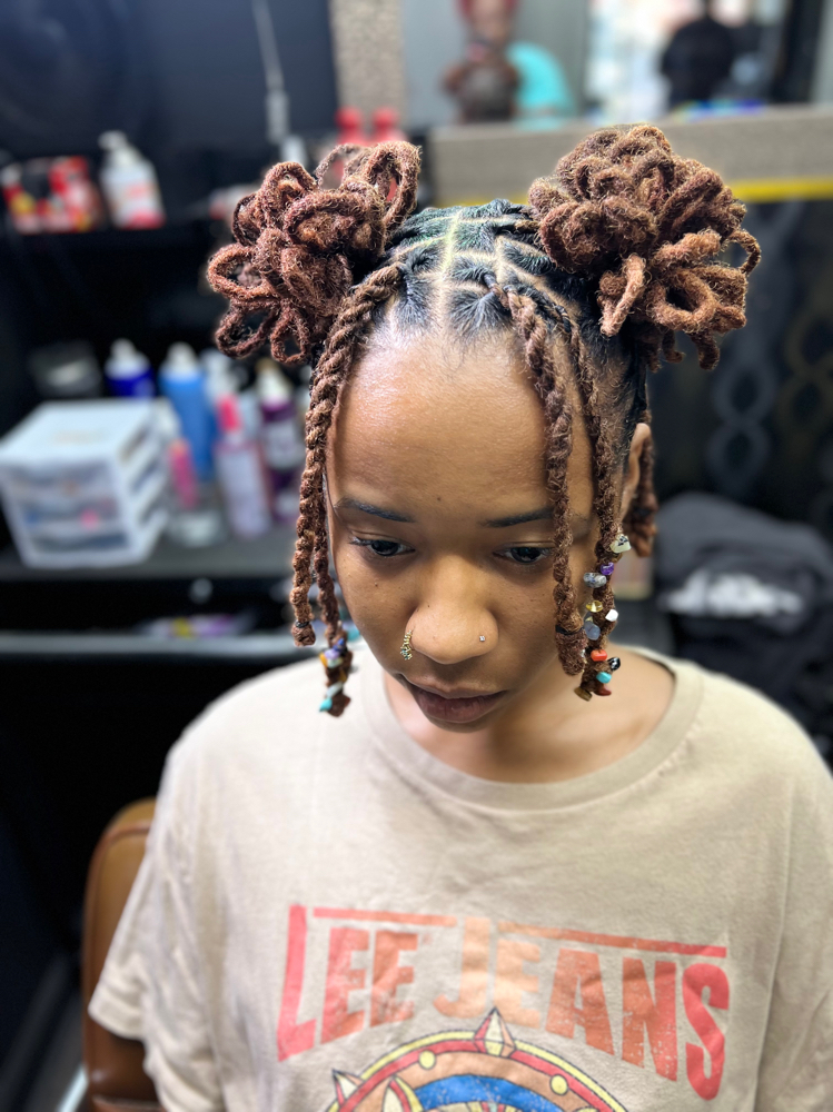 Petal Buns (1-2) at The Loc Junkie LLC in Covington, GA
