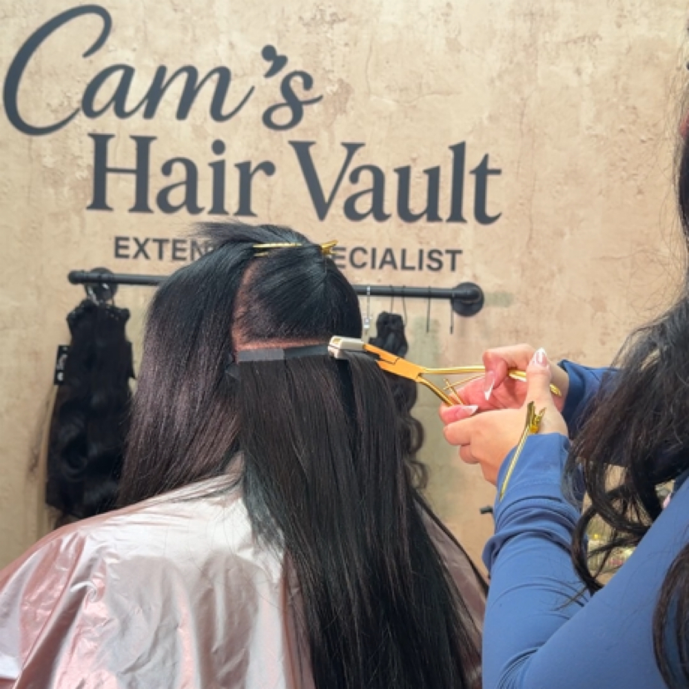 Tape ins at CAMS HAIR VAULT in Baton Rouge, LA