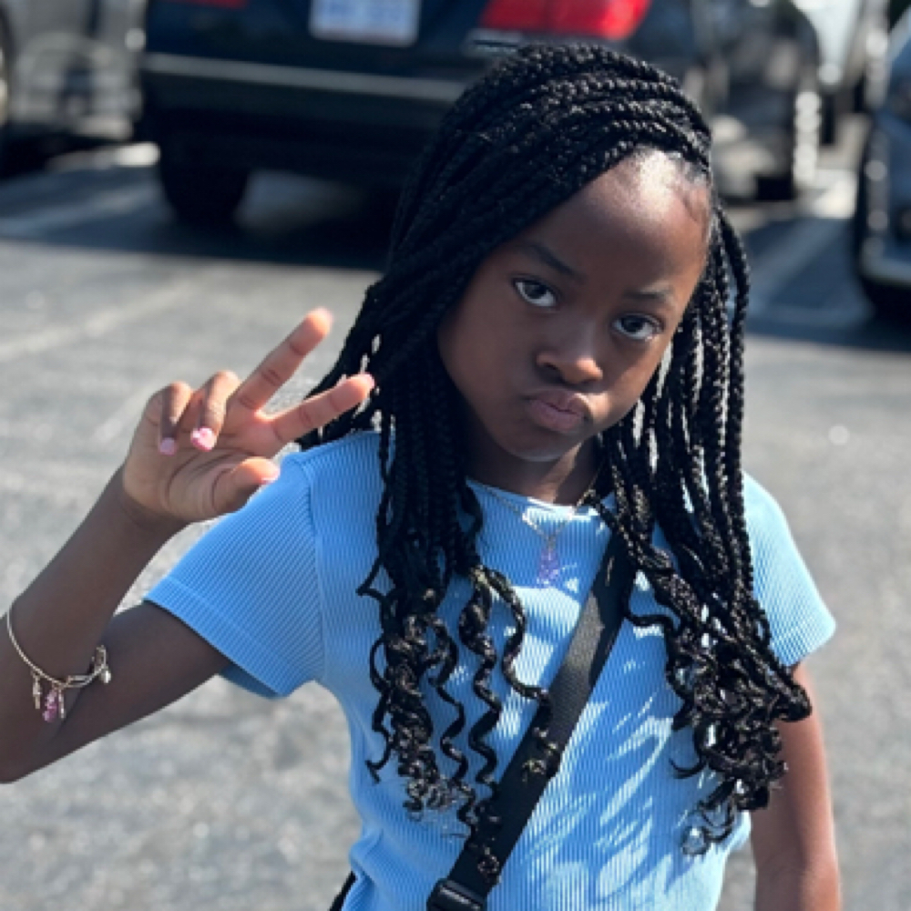 Medium Knotless Braids at Royal Throne in Raleigh, NC