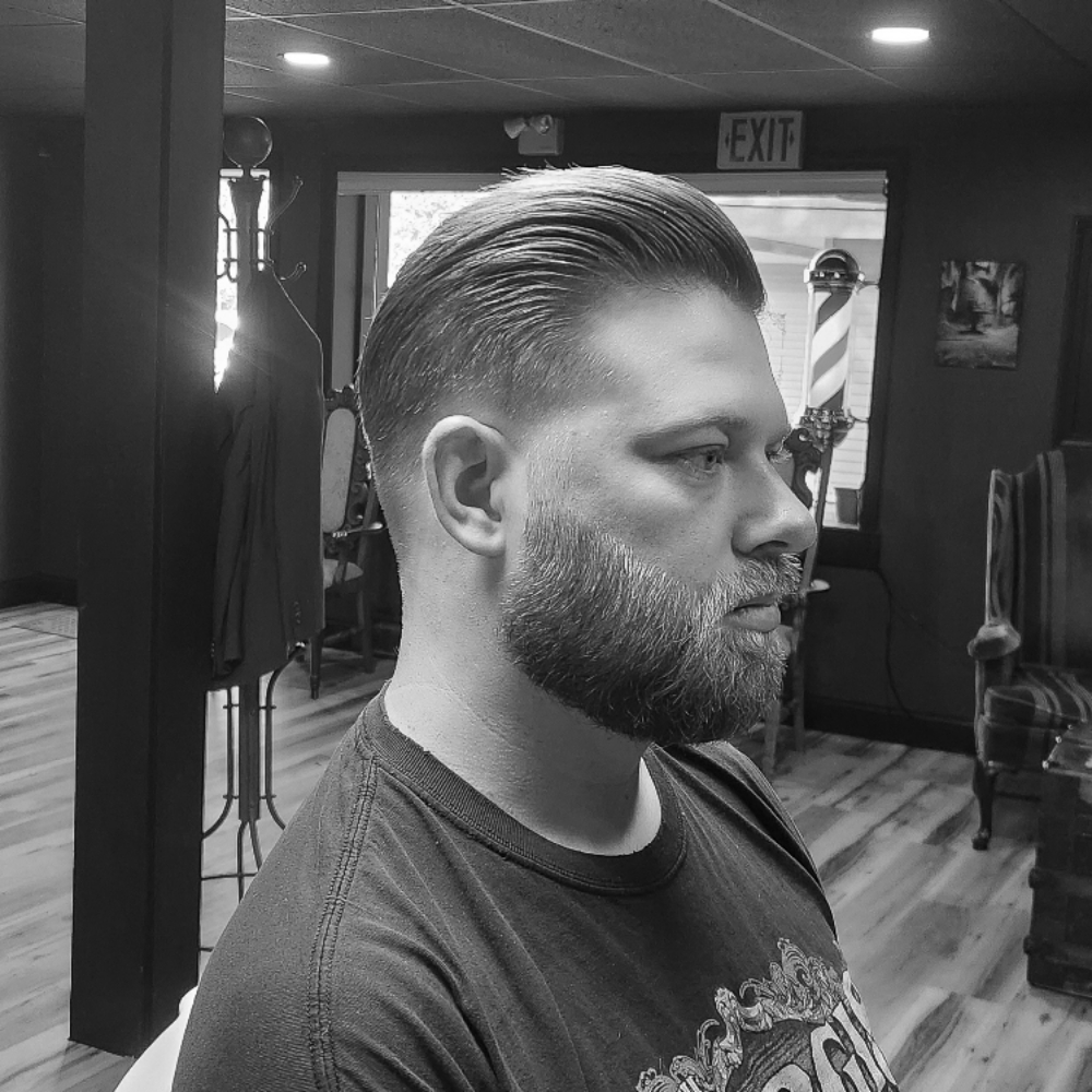 Haircut With Beard at Tonsorial Trading Post in Sturbridge, MA