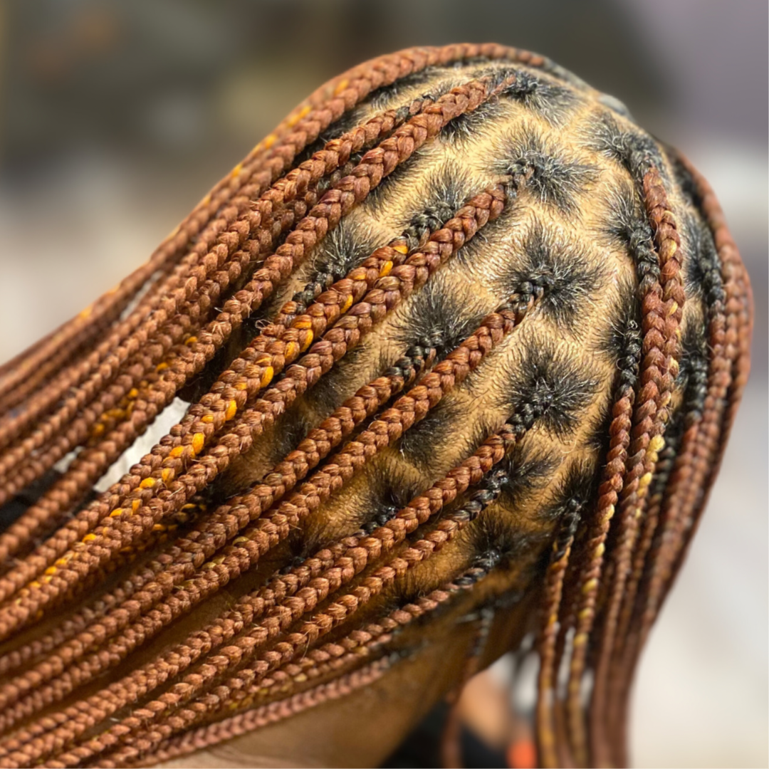 Medium Knotless at Blossoms HTX Hair Studio in Spring, TX