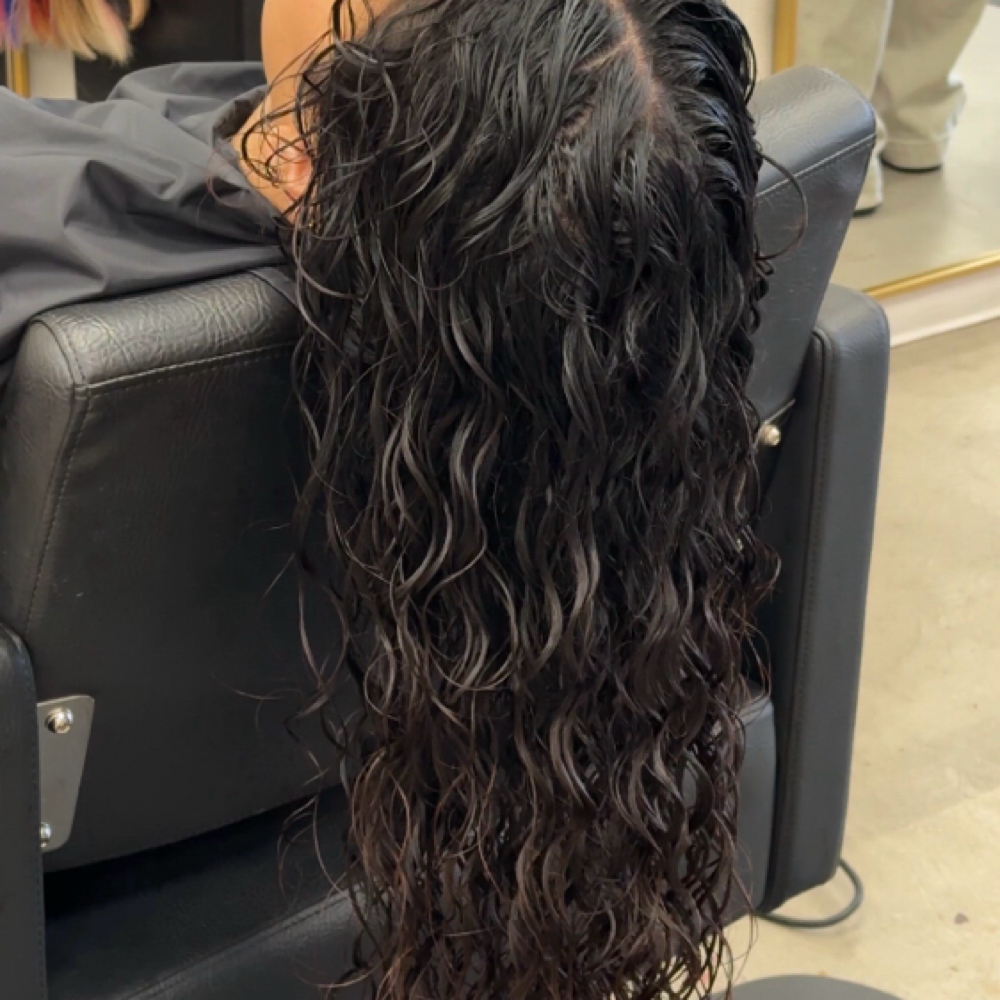 Alexia curly wash & go at Good Company Salon in Tustin, CA