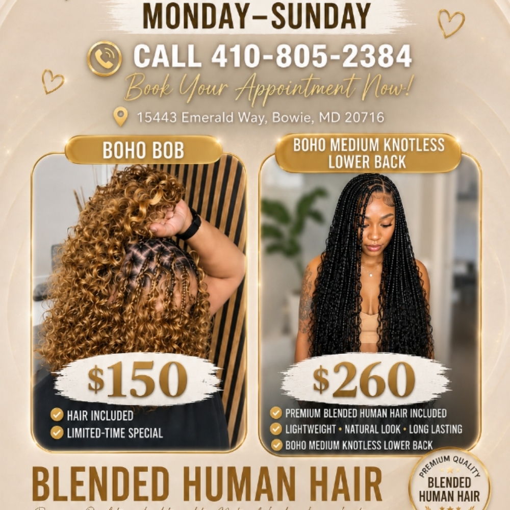 JUNE PROMOTION at Braids By Titi in Bowie, MD