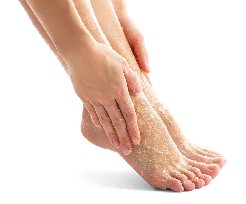 Foot Scrub And Foot Massage
