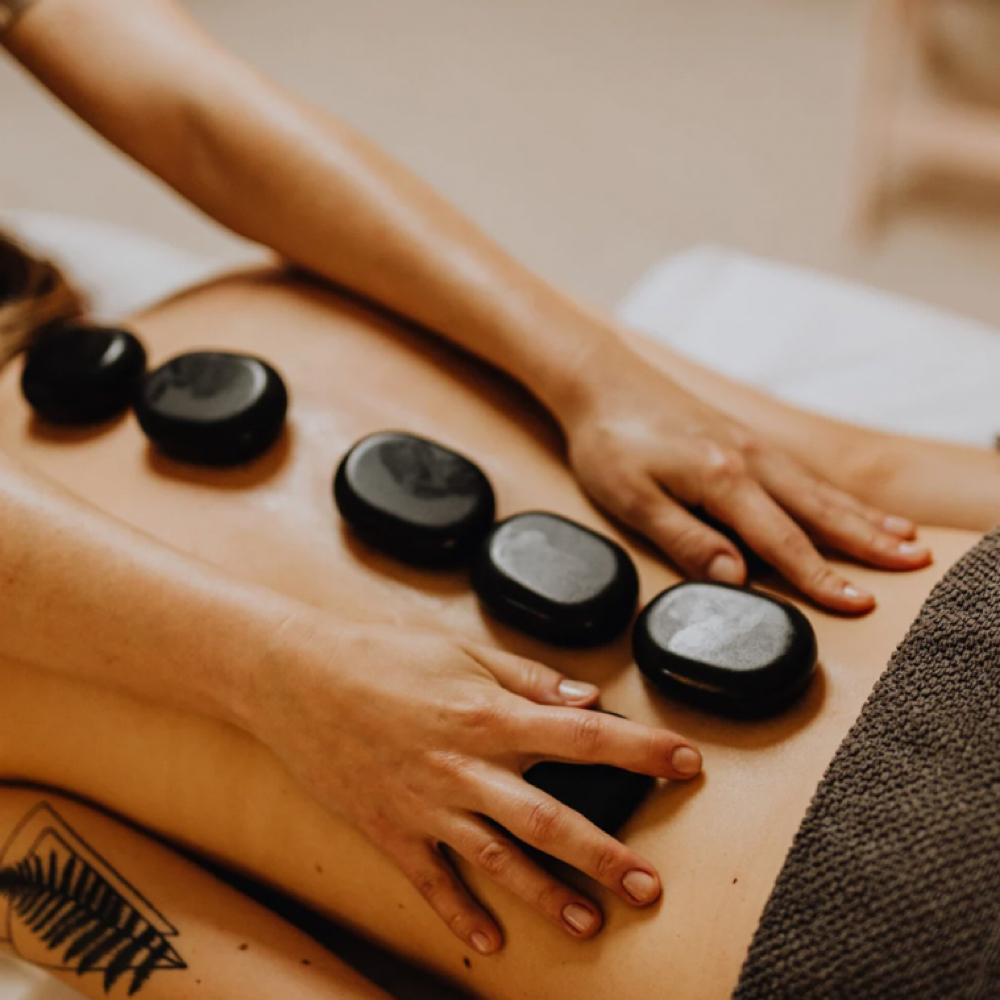 Hot Stone Massage at Lusso Hair Studio and Spa in Winston Salem, NC