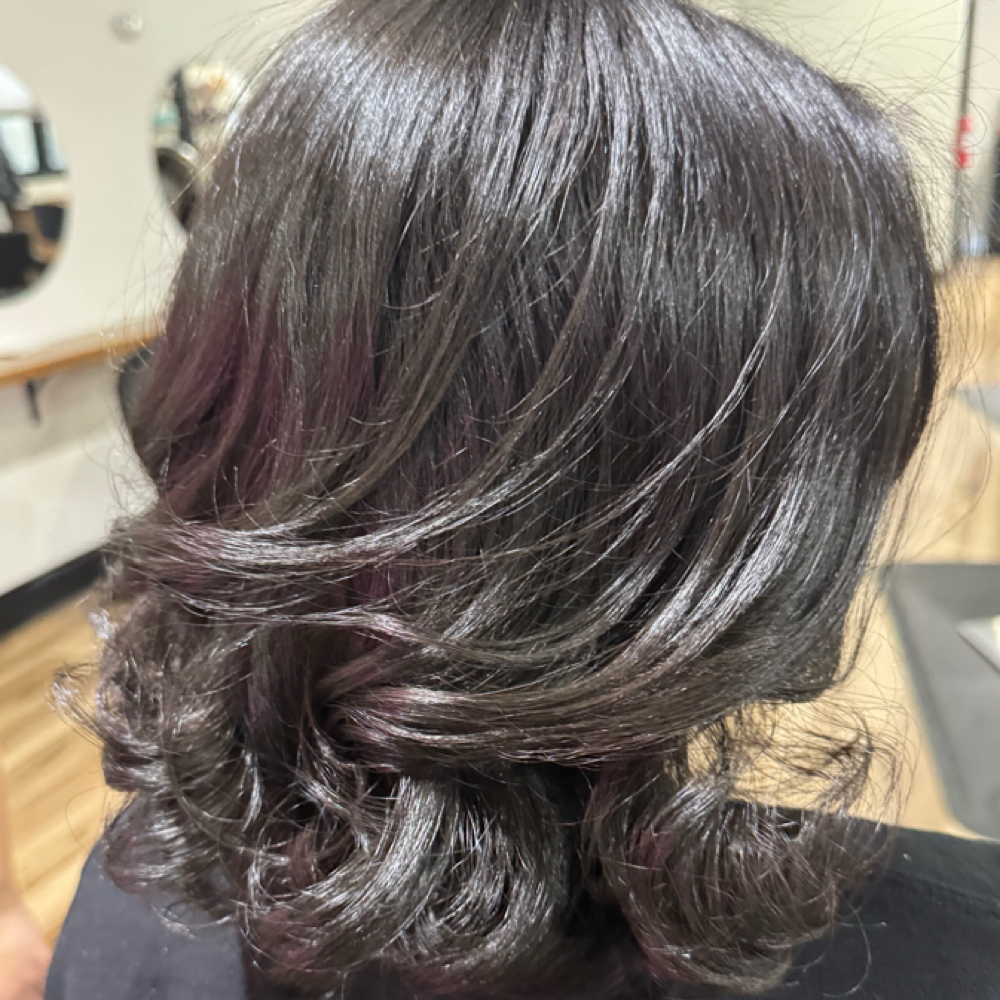 Elevated Roller Set Styling at DeShawna Briscoe Salon in Durham, NC