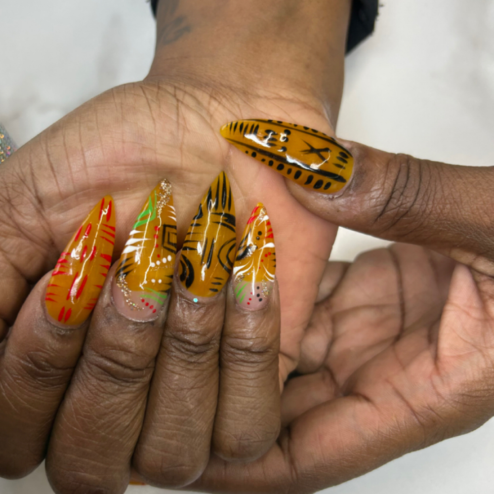 Full Set Long at AshNail3dit (DNA) in Indianapolis, IN