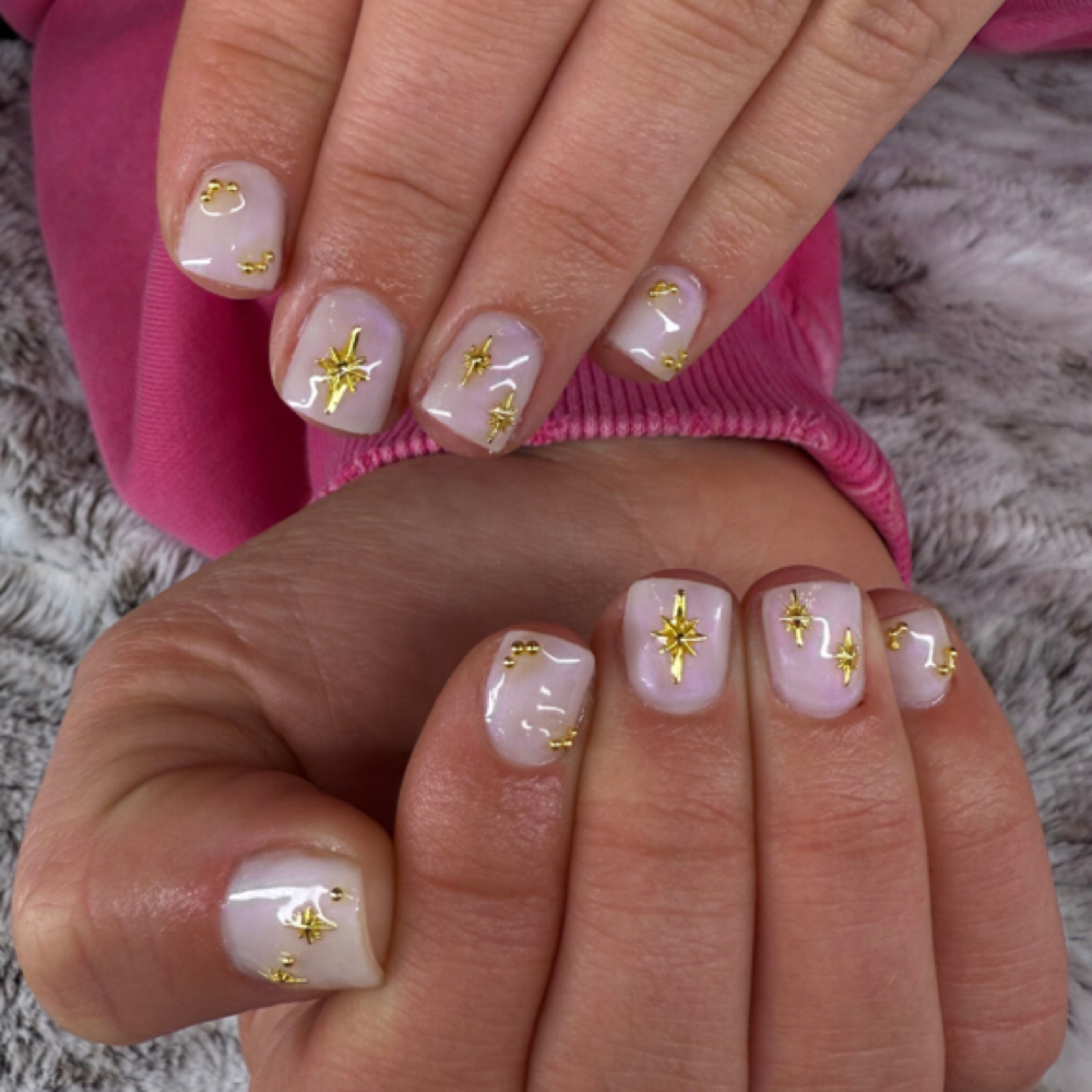 Gel manicure at Modern & Mane Salon in Denver, CO