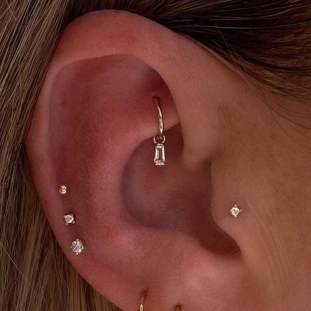 PIERCING - ROOK at IVORY & INK STUDIO in Salmon, ID