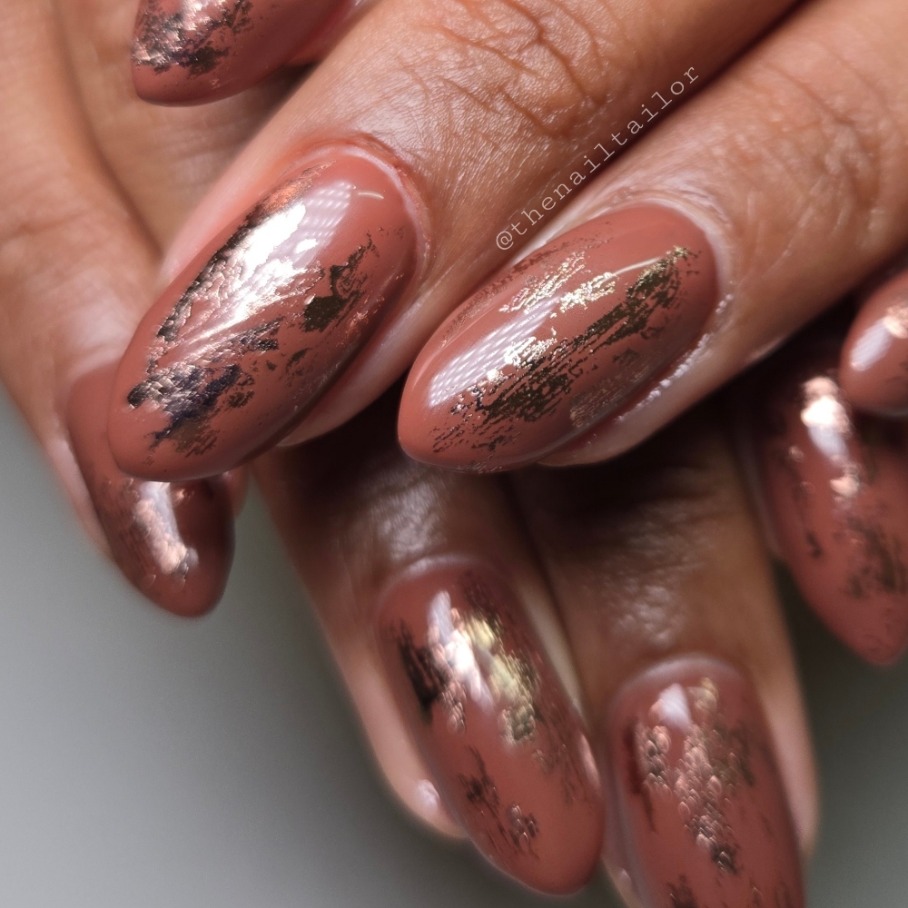 Accent French/ombre/foil Art at The Nail Insider in San Pedro, CA