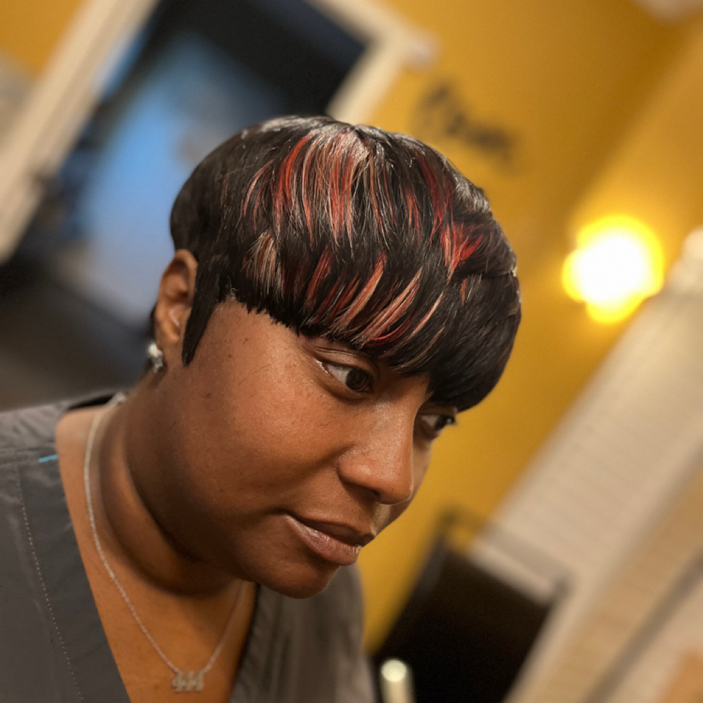 Mushroom ShortCut at “TheeWeaveSpecialist” in Hollywood, SC