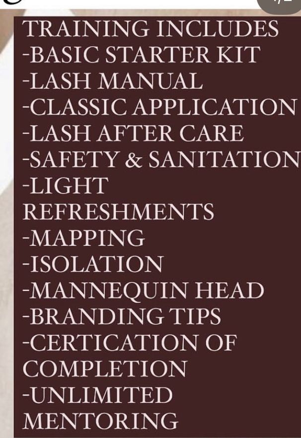 EYELASH BEGINNER COURSE (1 Day)