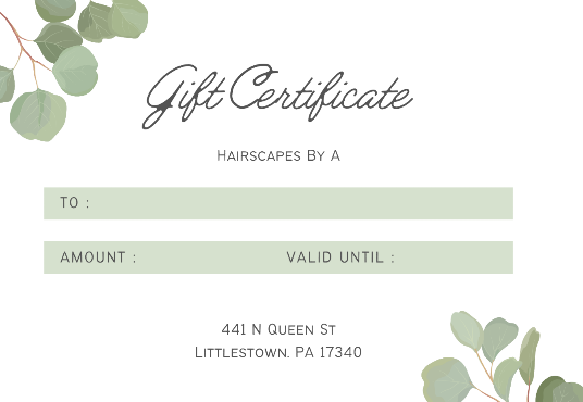 Gift Certificate