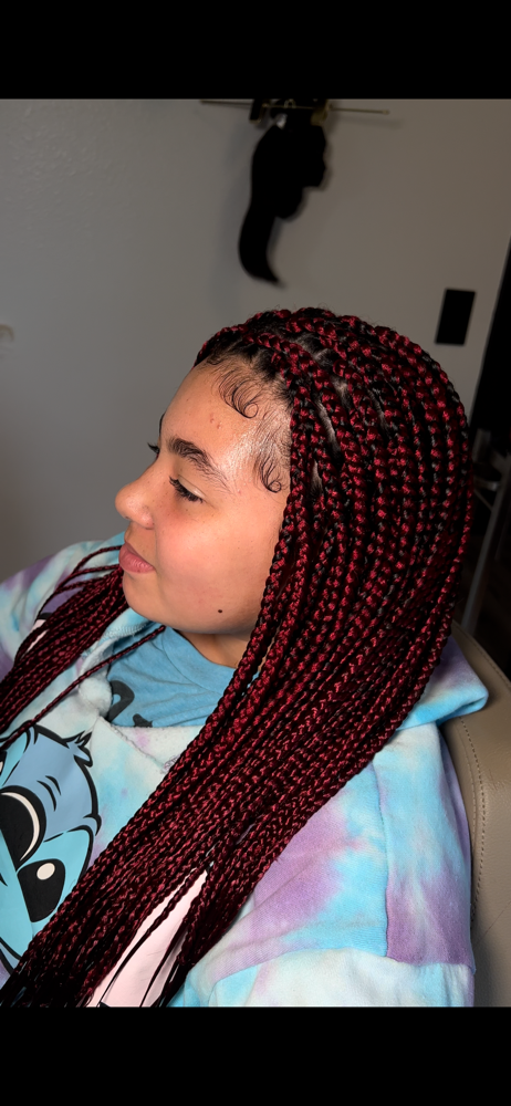 Kids Medium Box Braids (mid Back)
