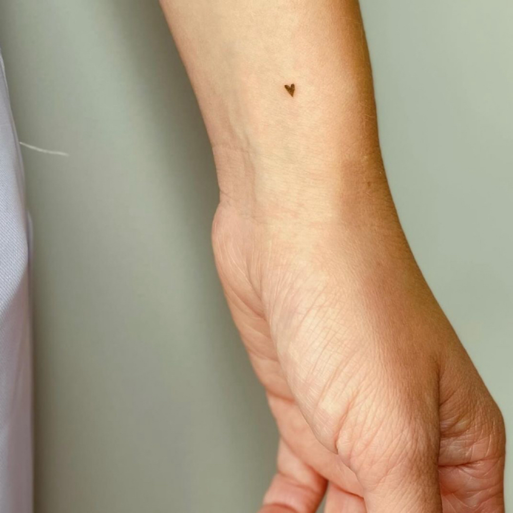 Heart Freckles at Ink & Arch in San Diego, CA