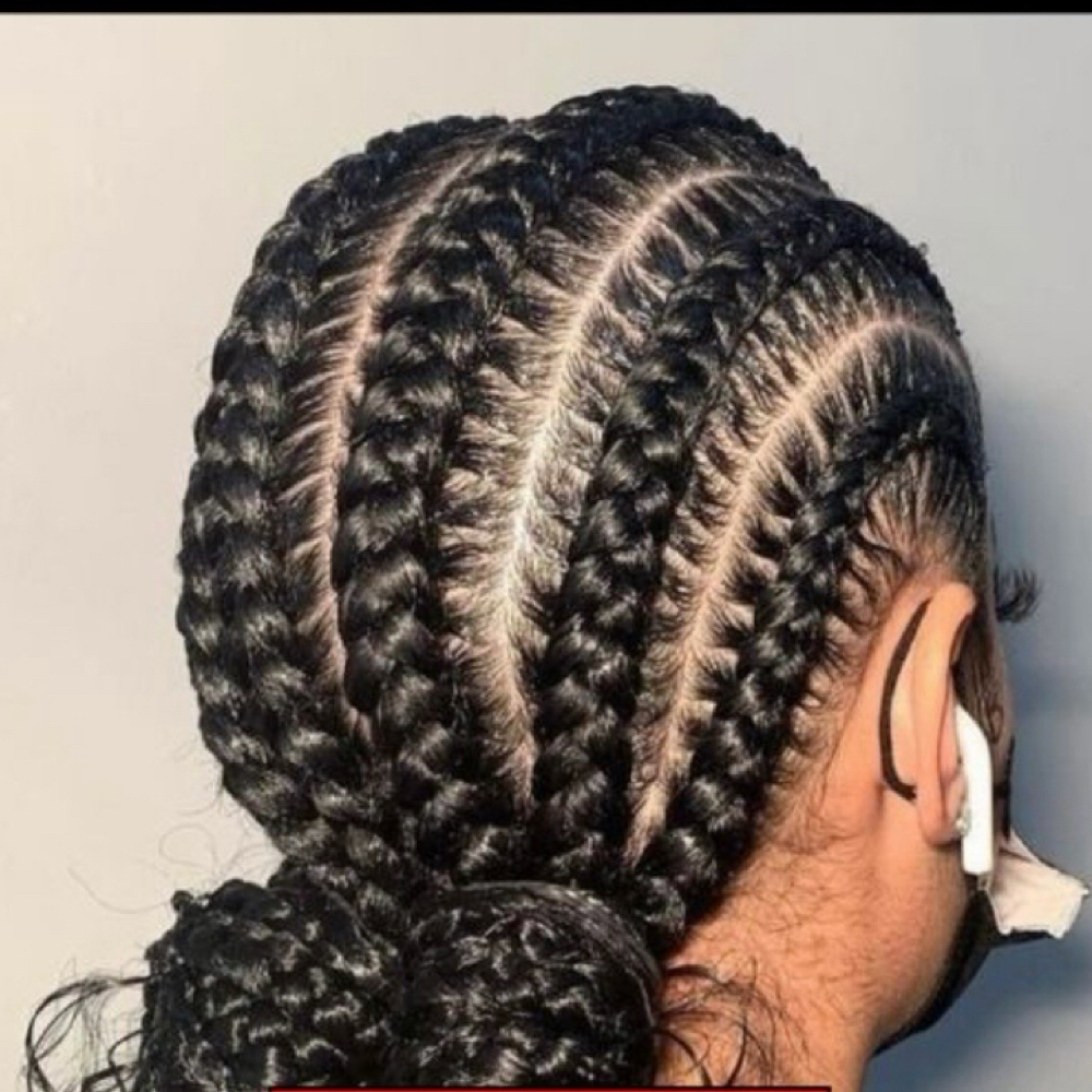 6-Feed In Braids at Glam Braids in Marietta, GA