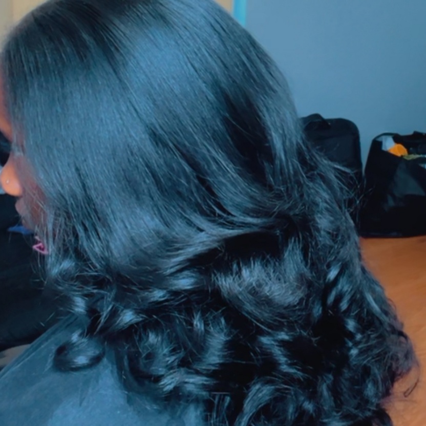 Clip in extensions at FinessedBeautybar in Evans Mills, NY