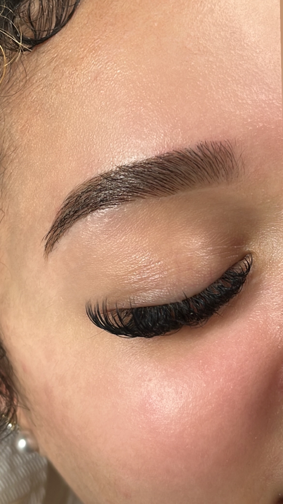 brow wax + tint