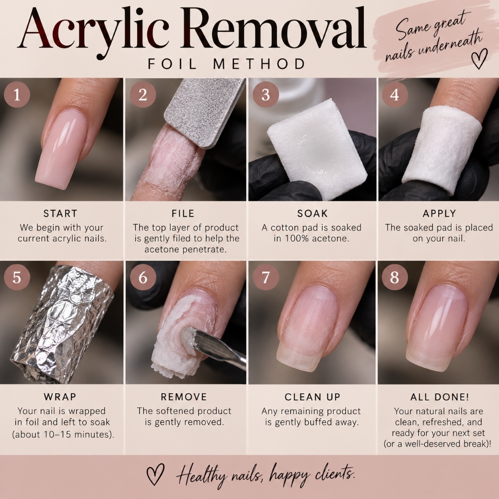 Acrylic Removal at Everleaf Beauty in Lewiston, ID