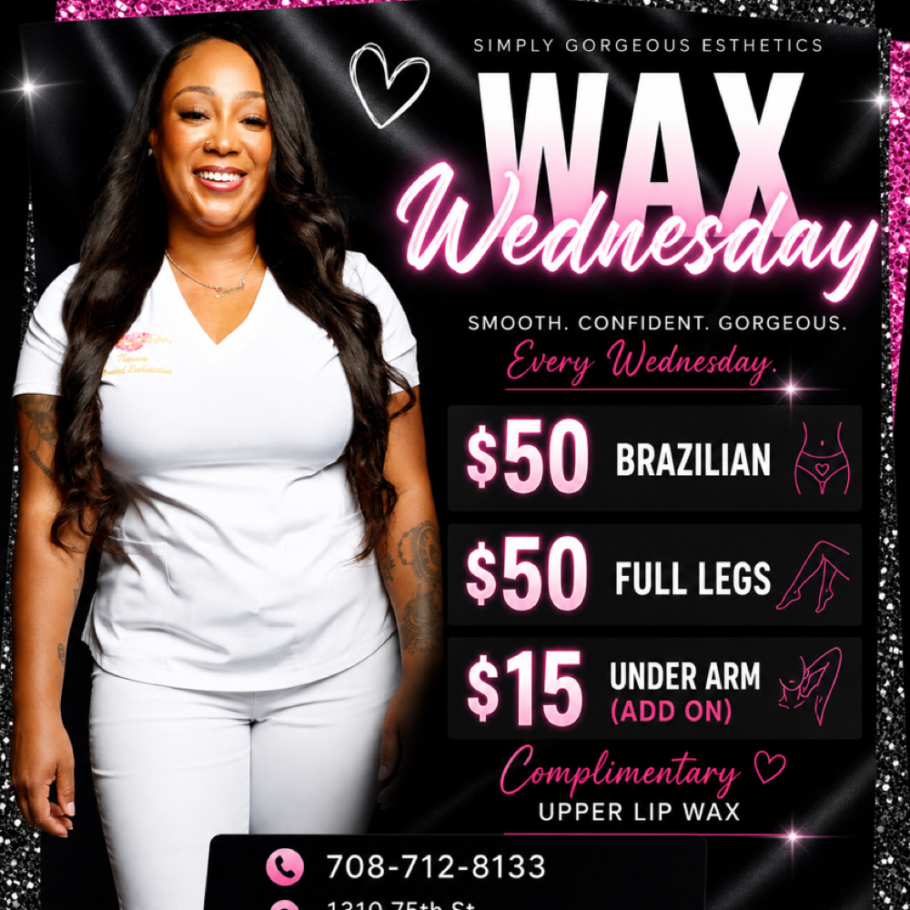 Brazilian Wax (Wednesday Only) at Simply Gorgeous Esthetics in Downers Grove, IL